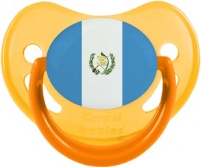 Drapeau Guatemala Tétine Physiologique Jaune phosphorescente
