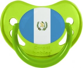 Drapeau Guatemala Tétine Physiologique Vert phosphorescente