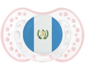 Drapeau Guatemala Sucete LOVI Dynamic Retro-blanc-rose-tendre classique
