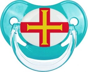 Drapeau Guernesey : Sucette Physiologique personnalisée