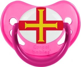 Drapeau Guernesey Sucete Physiologique Rose phosphorescente
