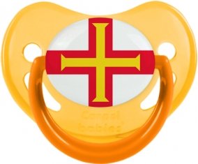 Drapeau Guernesey Sucete Physiologique Jaune phosphorescente