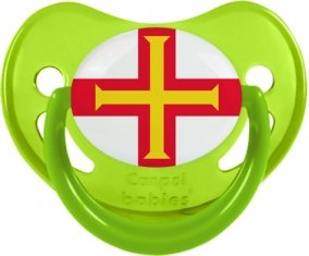 Drapeau Guernesey Sucete Physiologique Vert phosphorescente