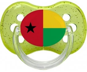 Drapeau Guinée Sucette Cerise Vert à paillette