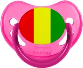 Drapeau Guinée Bissau Sucette Physiologique Rose phosphorescente