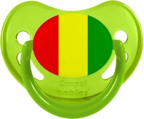 Drapeau Guinée Bissau Sucette Physiologique Vert phosphorescente