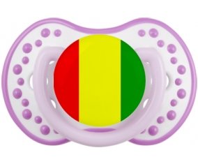 Drapeau Guinée Bissau Sucette LOVI Dynamic Blanc-mauve classique