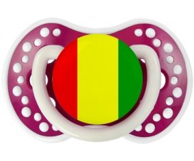 Drapeau Guinée Bissau Sucette LOVI Dynamic Fuchsia phosphorescente