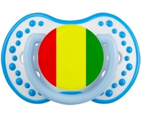 Drapeau Guinée Bissau Sucette LOVI Dynamic Blanc-bleu phosphorescente