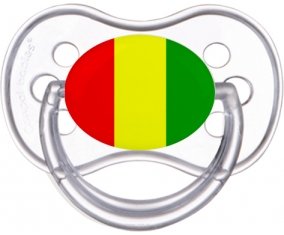 Drapeau Guinée Bissau Sucette Anatomique Transparente classique