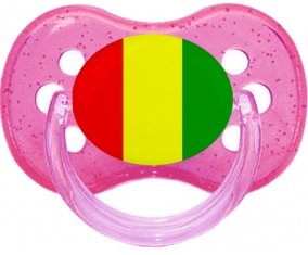Drapeau Guinée Bissau Tétine Cerise Rose à paillette