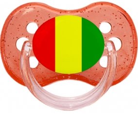 Drapeau Guinée Bissau Tétine Cerise Rouge à paillette