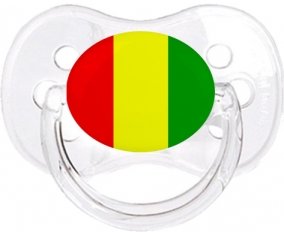Drapeau Guinée Bissau Tétine Cerise Transparent classique