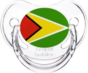 Drapeau Guyane Tétine Physiologique Transparent classique