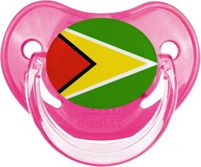 Drapeau Guyane Tétine Physiologique Rose classique