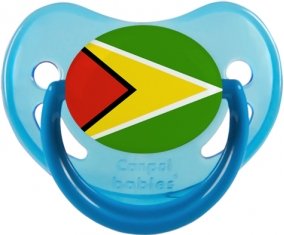 Drapeau Guyane Tétine Physiologique Bleue phosphorescente