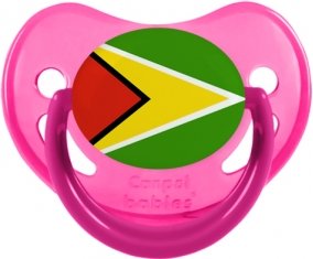 Drapeau Guyane Tétine Physiologique Rose phosphorescente