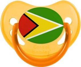 Drapeau Guyane Tétine Physiologique Jaune phosphorescente