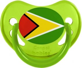 Drapeau Guyane Tétine Physiologique Vert phosphorescente