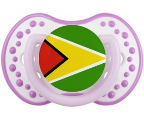 Drapeau Guyane Sucete LOVI Dynamic Blanc-mauve classique