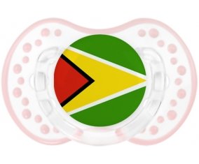 Drapeau Guyane Sucete LOVI Dynamic Retro-blanc-rose-tendre classique