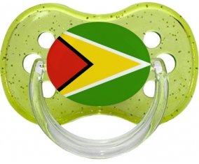 Drapeau Guyane Sucete Cerise Vert à paillette