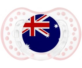 Drapeau Îles Heard et Mcdonald Sucette LOVI Dynamic Retro-blanc-rose-tendre classique