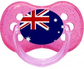 Drapeau Îles Heard et Mcdonald Sucette Cerise Rose à paillette