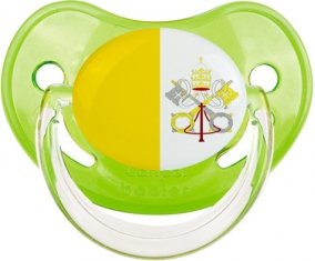 Drapeau Saint-Siège Sucette Physiologique Vert classique