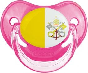 Drapeau Saint-Siège Sucette Physiologique Rose classique
