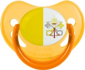 Drapeau Saint-Siège Sucette Physiologique Jaune phosphorescente