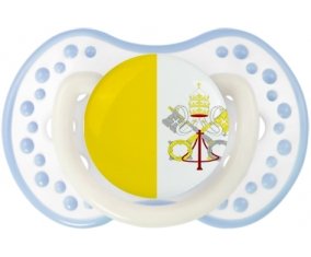 Drapeau Saint-Siège Sucette LOVI Dynamic Blanc-cyan classique