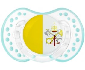 Drapeau Saint-Siège Sucette LOVI Dynamic Retro-blanc-lagon classique