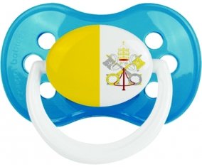 Drapeau Saint-Siège Sucette Anatomique Cyan classique