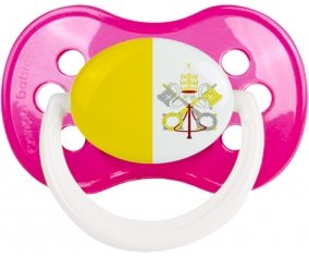 Drapeau Saint-Siège Sucette Anatomique Rose foncé classique