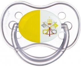 Drapeau Saint-Siège Sucette Anatomique Transparente classique