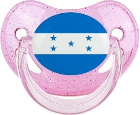 Drapeau Honduras Tétine Physiologique Rose à paillette