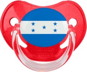 Drapeau Honduras Tétine Physiologique Rouge à paillette