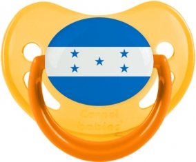 Drapeau Honduras Tétine Physiologique Jaune phosphorescente
