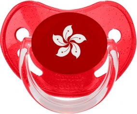 Drapeau Hong Kong Sucete Physiologique Rouge à paillette