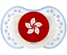 Drapeau Hong Kong Tétine LOVI Dynamic Blanc-cyan classique