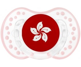 Drapeau Hong Kong Tétine LOVI Dynamic Retro-blanc-rose-tendre classique