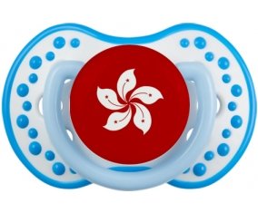 Drapeau Hong Kong Tétine LOVI Dynamic Blanc-bleu phosphorescente