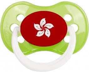 Drapeau Hong Kong Sucette Anatomique Vert classique
