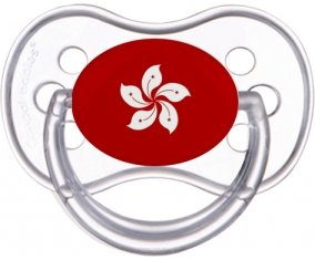 Drapeau Hong Kong Sucette Anatomique Transparente classique