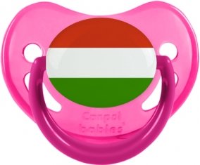 Drapeau Hongrie Sucette Physiologique Rose phosphorescente