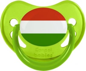 Drapeau Hongrie Sucette Physiologique Vert phosphorescente