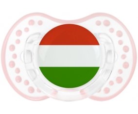Drapeau Hongrie Sucette LOVI Dynamic Retro-blanc-rose-tendre classique