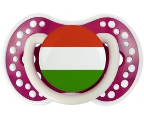 Drapeau Hongrie Sucette LOVI Dynamic Fuchsia phosphorescente