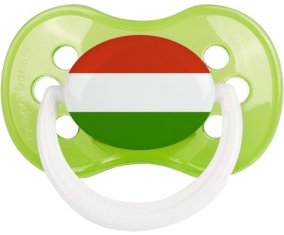 Drapeau Hongrie Tétine Anatomique Vert classique